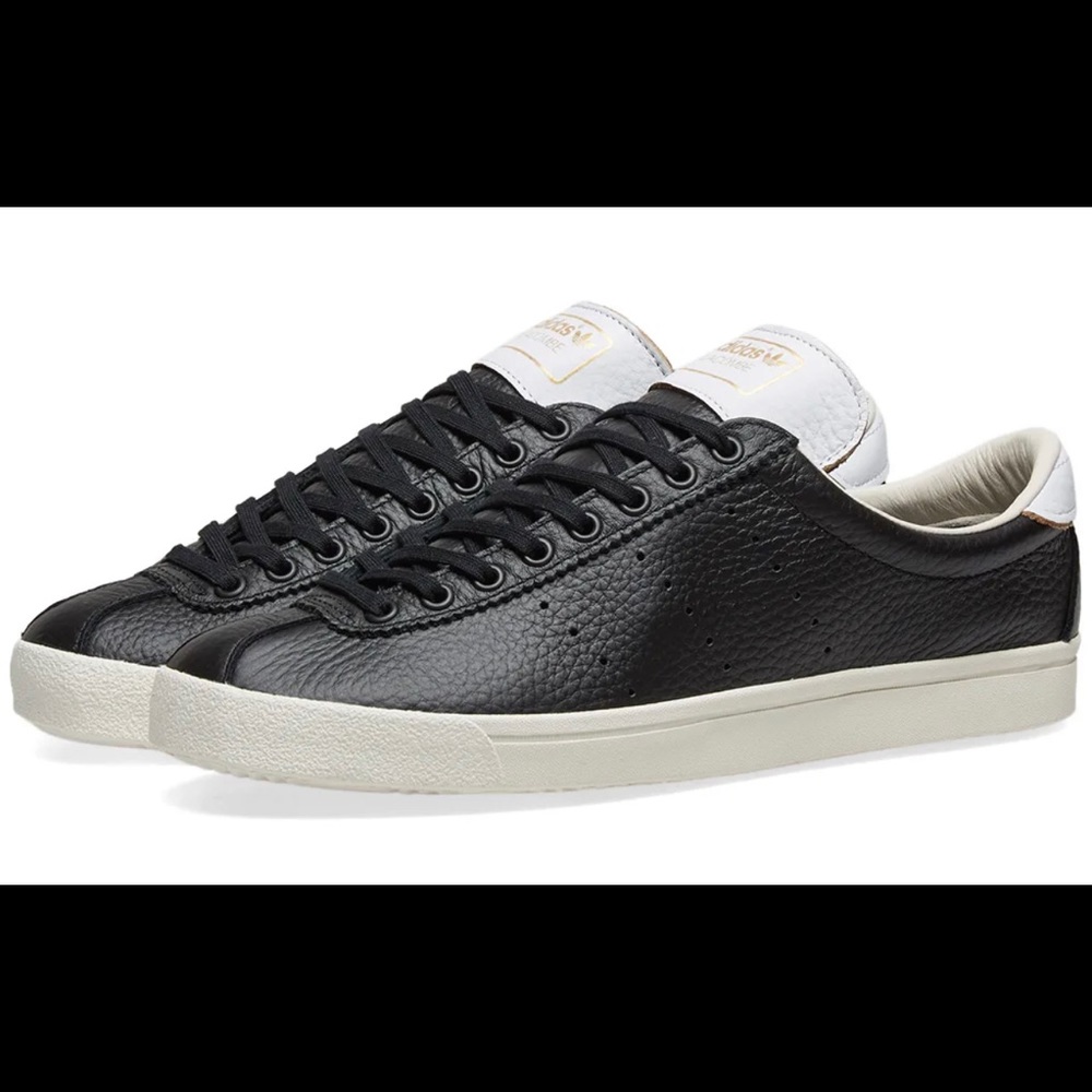 Adidas Lacombe Black Leather Mens Size 11 sneakers